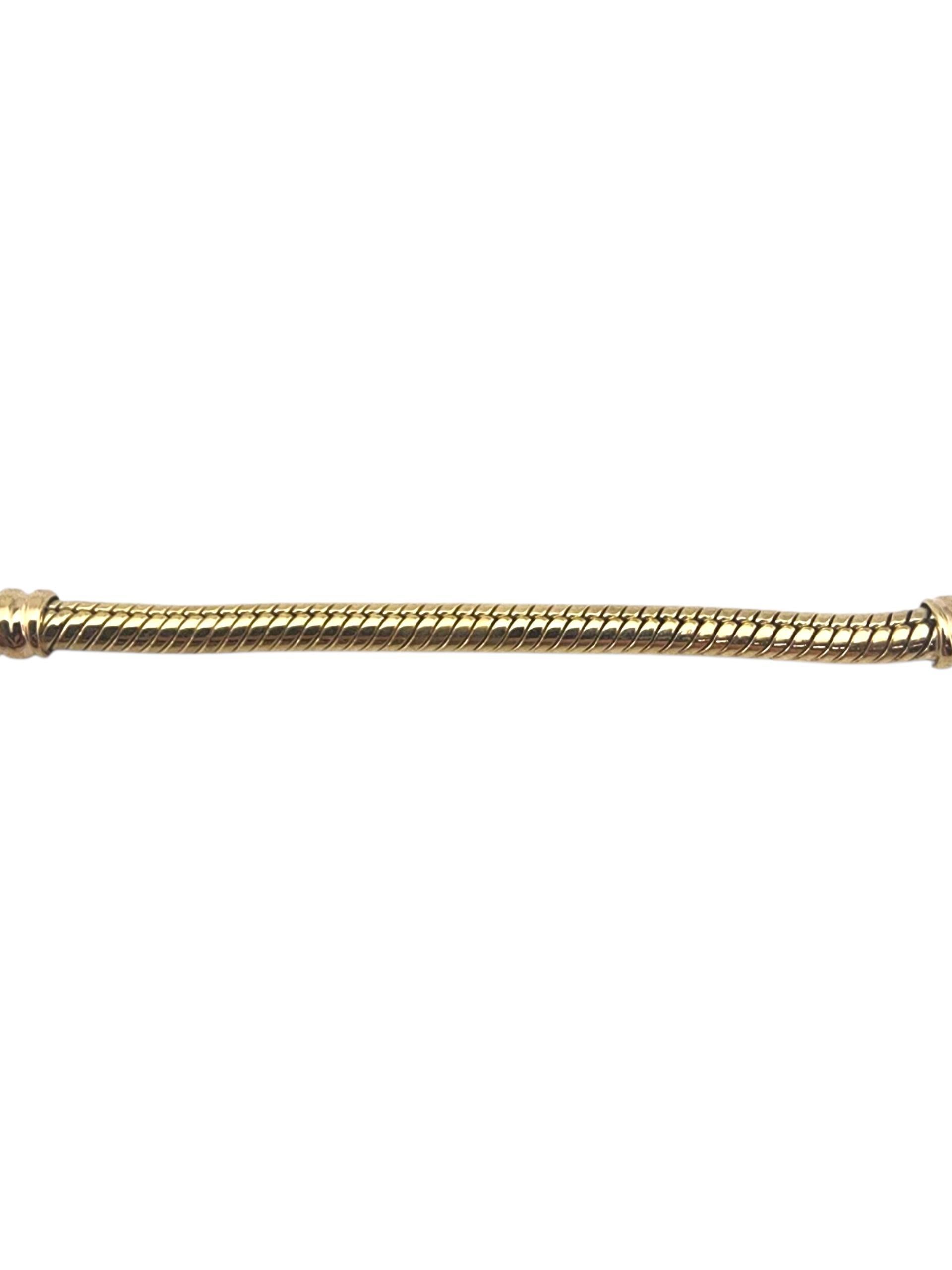Contemporaneo Bracciale charme Pandora in oro giallo massiccio 14 carati da 7,5