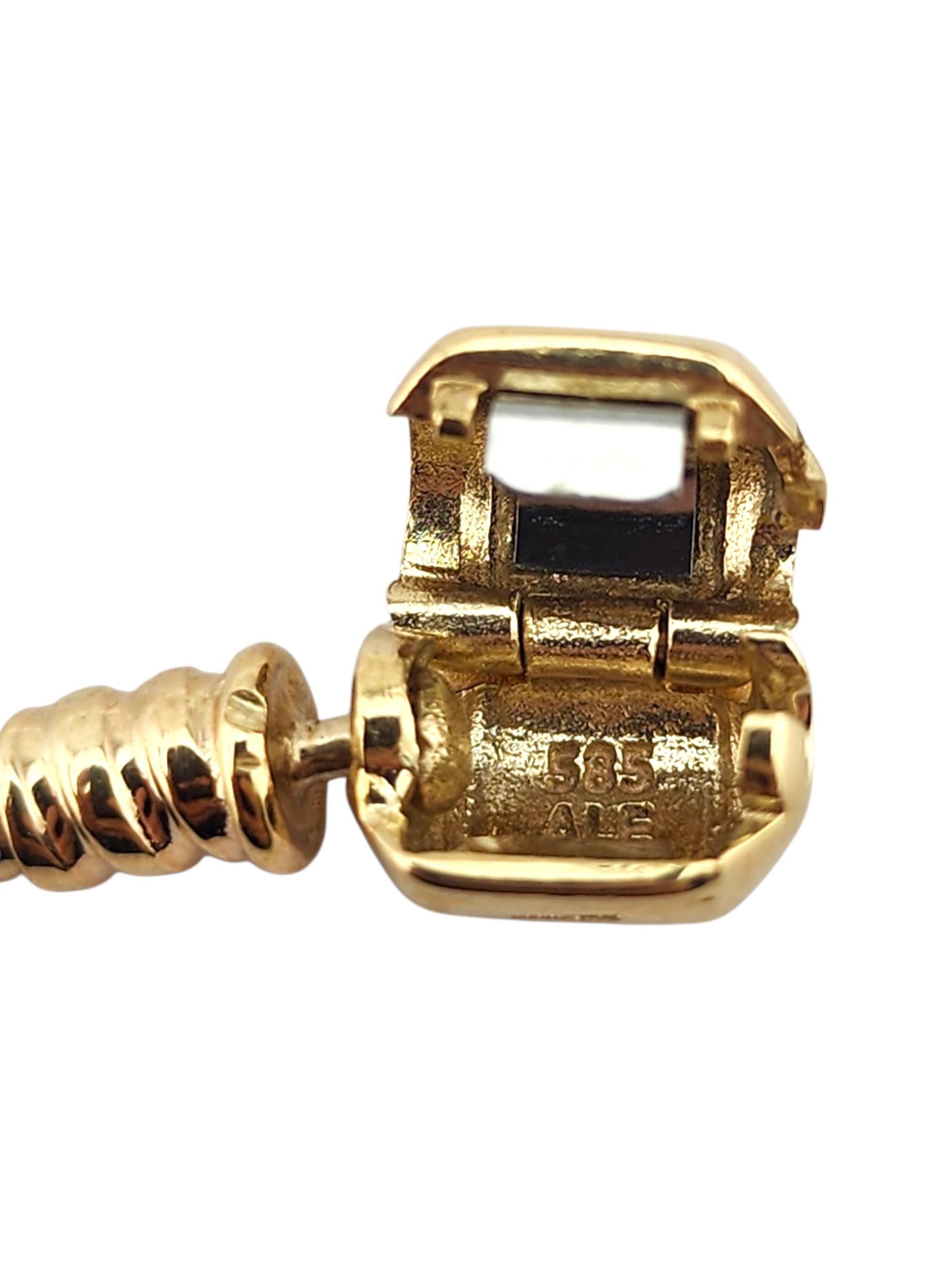 Bracciale charme Pandora in oro giallo massiccio 14 carati da 7,5