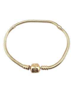 Pandora 14 Karat massivem Gelbgold Charme Armband 7,5" #23442