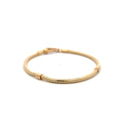 Pandora 14 Karat Yellow Gold Chain Bracelet 19.5 Grams 7.5*0.63*0.20in