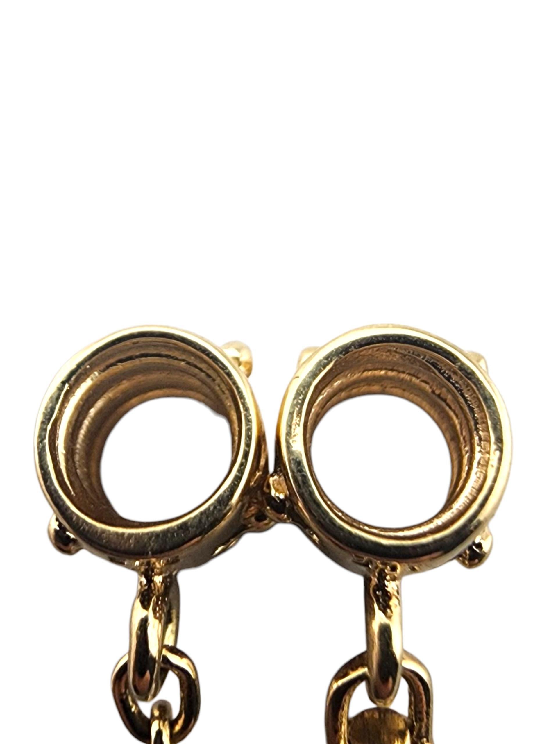 Contemporaneo Pandora, fiore in oro giallo 750312, charme a catena di sicurezza #23372 in vendita