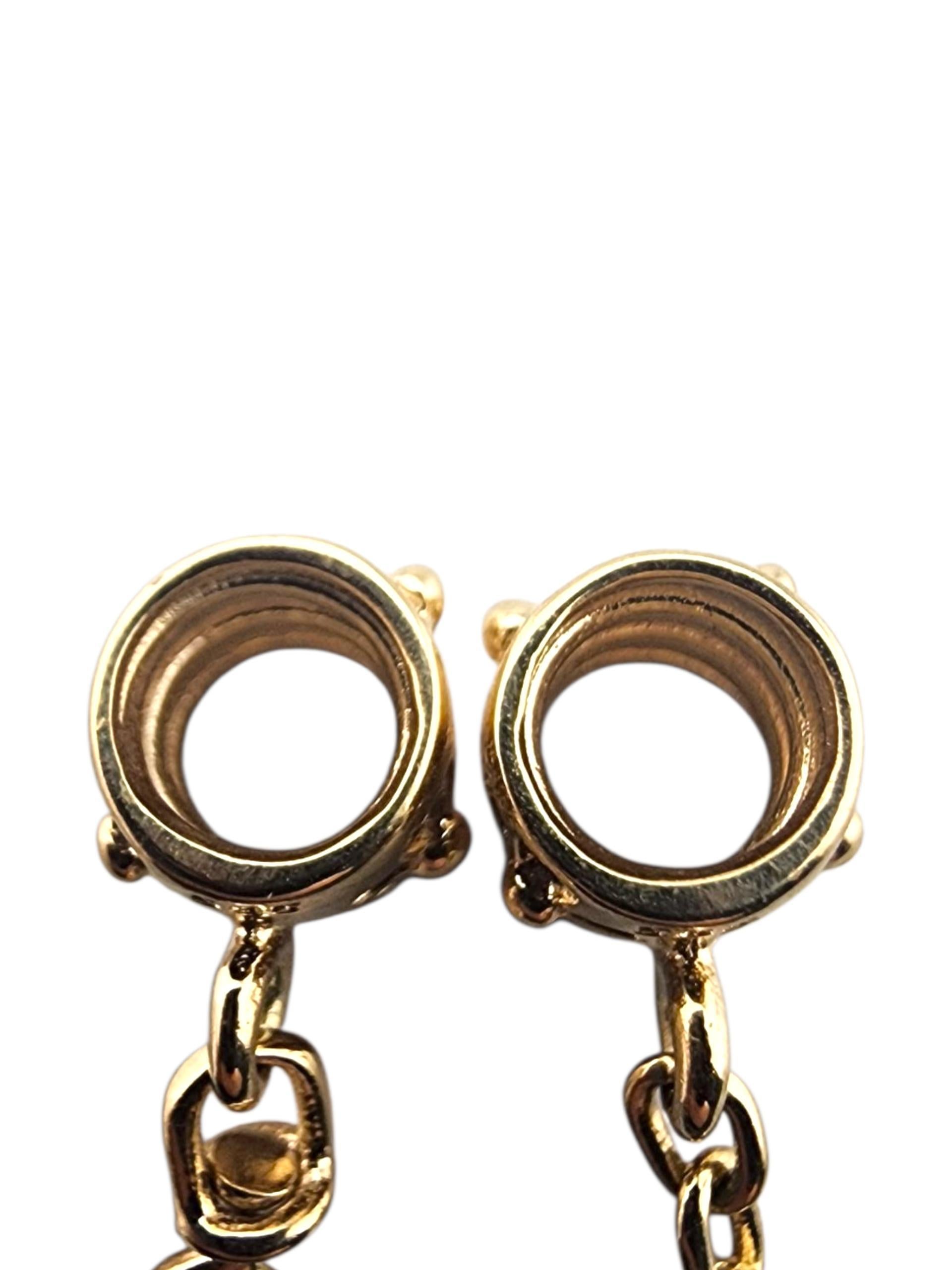Donna Pandora, fiore in oro giallo 750312, charme a catena di sicurezza #23372 in vendita
