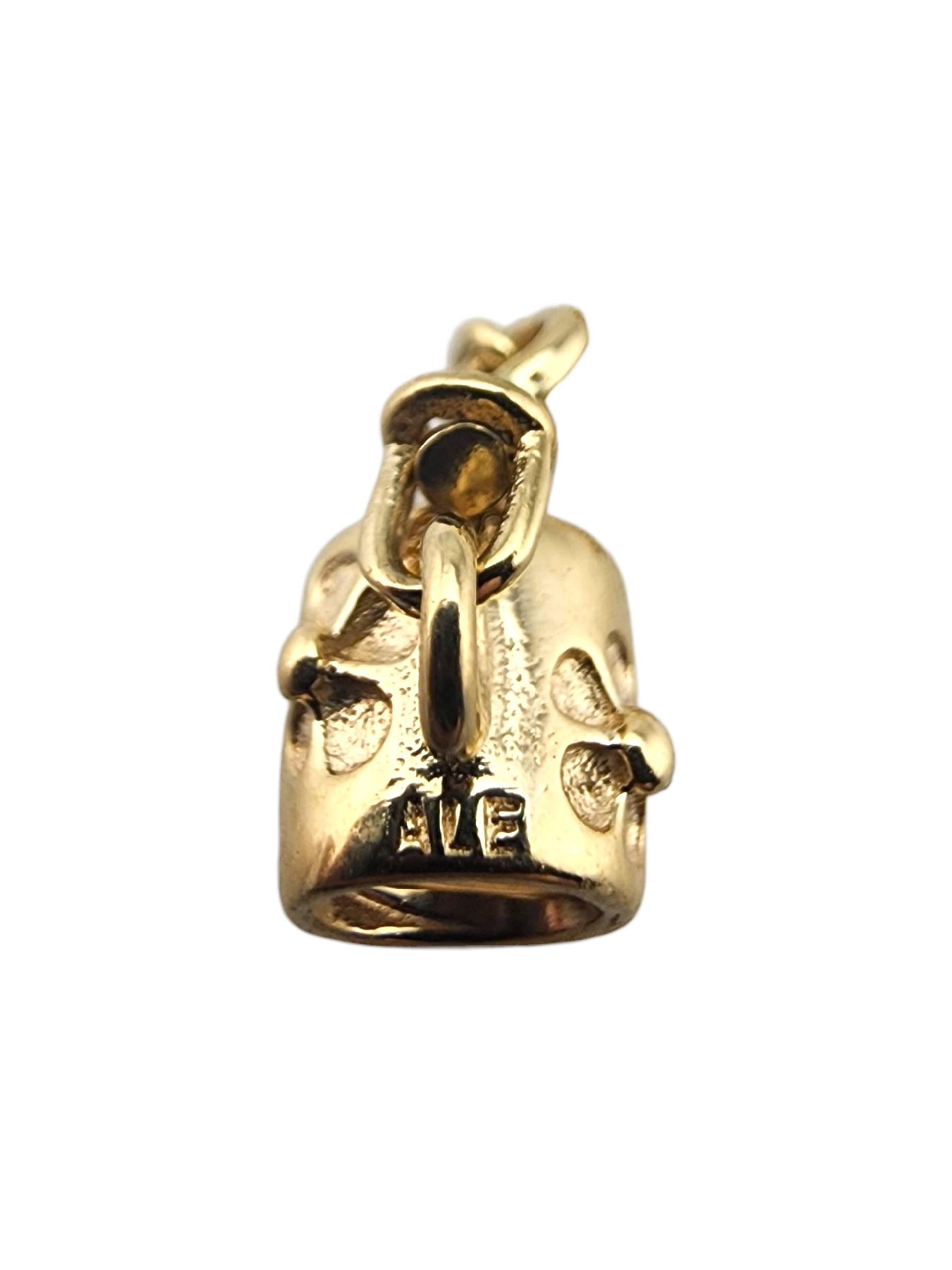 Pandora, fiore in oro giallo 750312, charme a catena di sicurezza #23372 in vendita 1