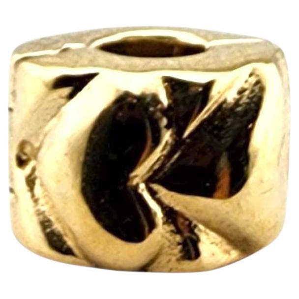 Pandora 14 Karat Gelbgold Herz Clip Charme 750243 #23373