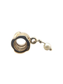 Pandora 14 Karat Yellow Gold Pearl Dangle Charm 750219P #23359