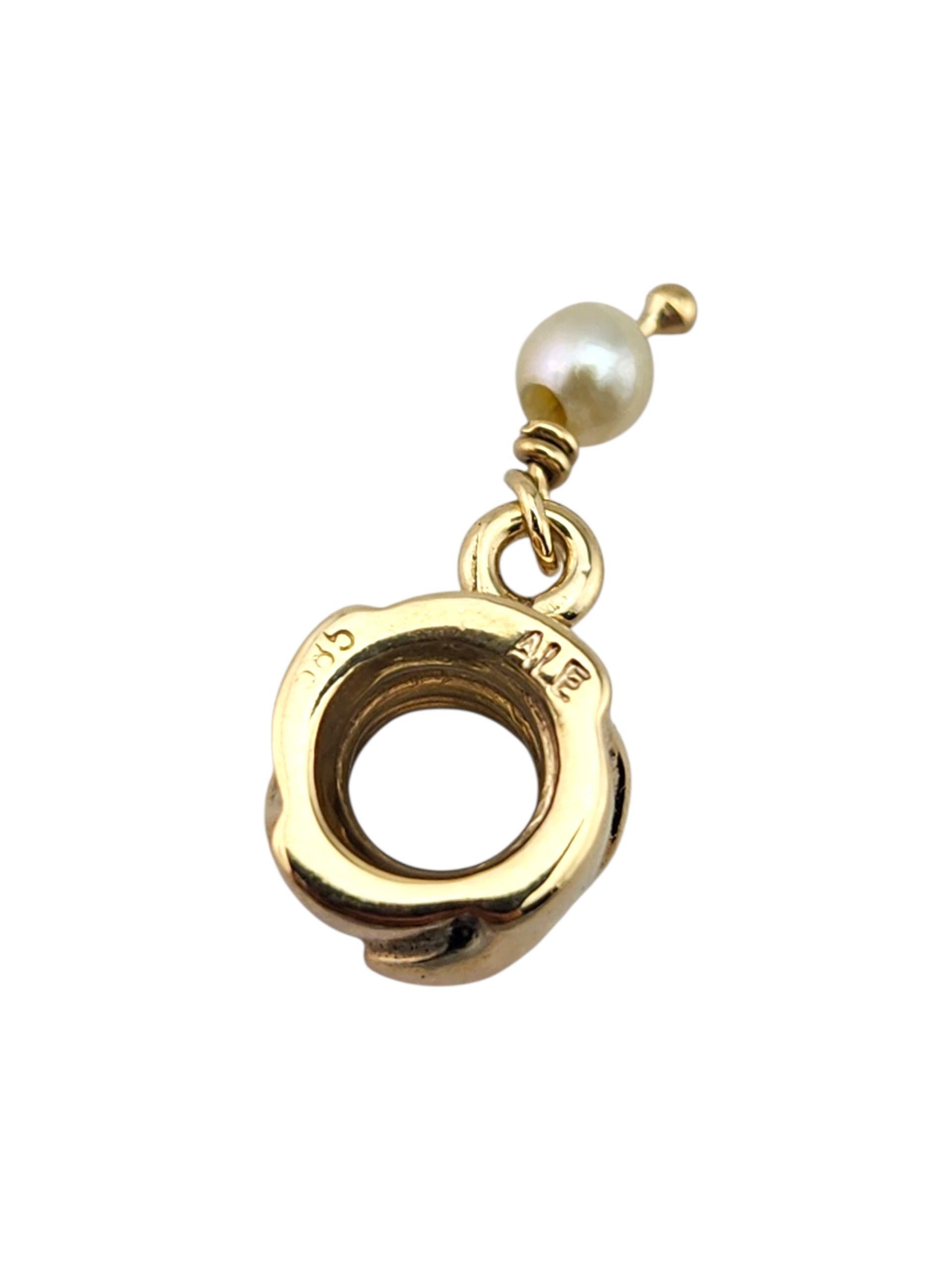 Pandora Charm penzolante con perle in oro giallo 750219P #23359 in vendita 1
