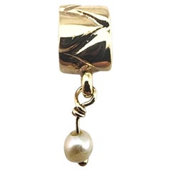 Pandora 14 Karat Gelbgold Perle baumeln Charme 750219P #23359