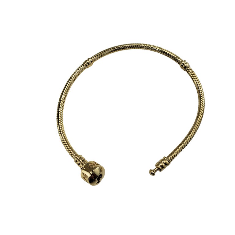 Pandora 14 Karat Yellow Gold Snake Bracelet at 1stDibs  pandora bracelet  markings, loulougram bracelet, loulou gram bracelet