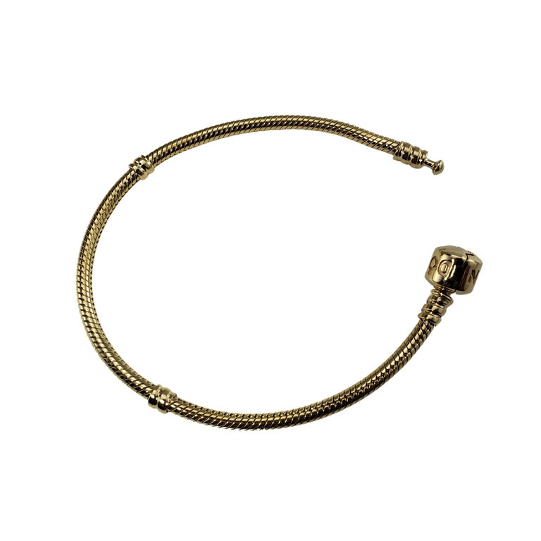 Pandora 14 Karat Yellow Gold Snake Bracelet
