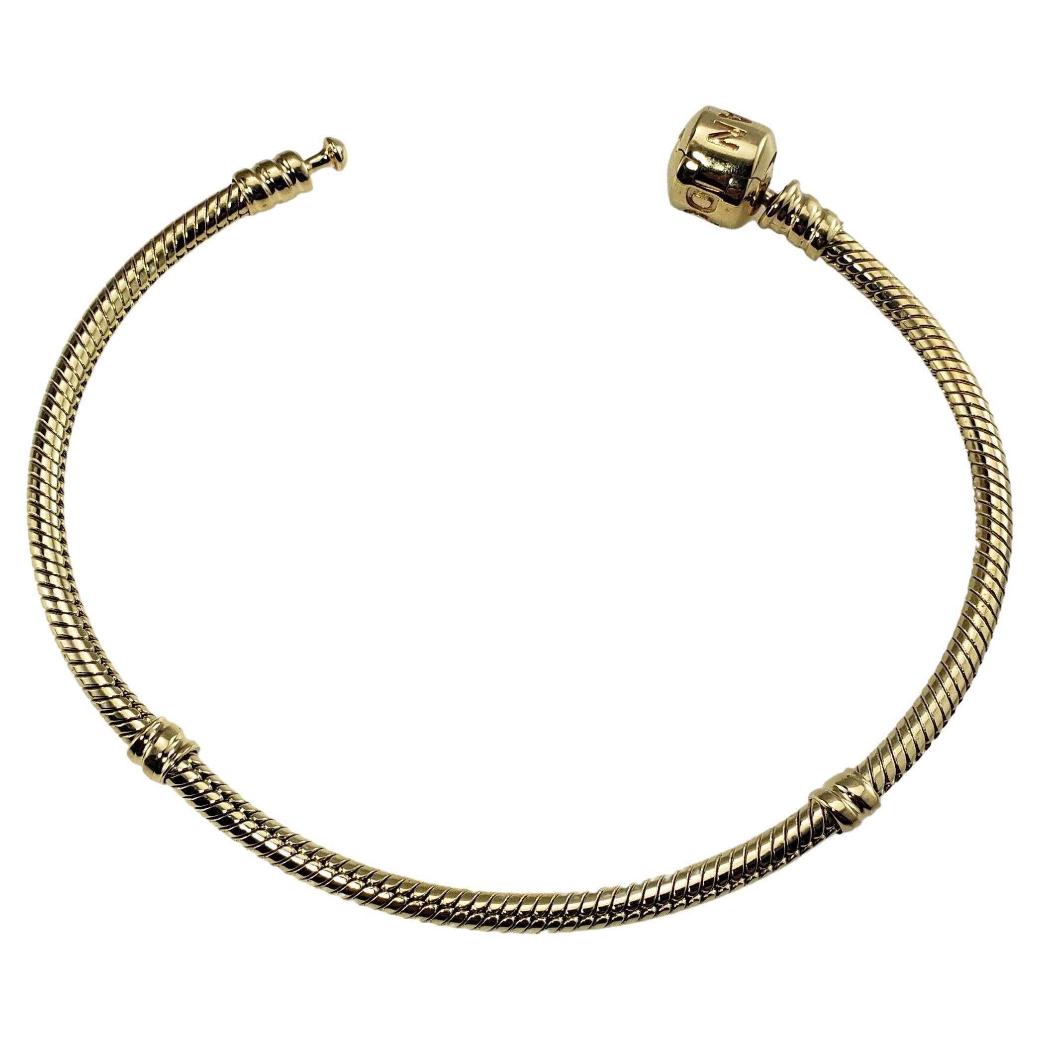 Pandora 14 Karat Yellow Gold Snake Bracelet at 1stDibs  pandora bracelet  markings, loulougram bracelet, loulou gram bracelet