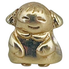 Pandora 14 Karat Yellow Gold Young Girl Charm ALE Rare Retired