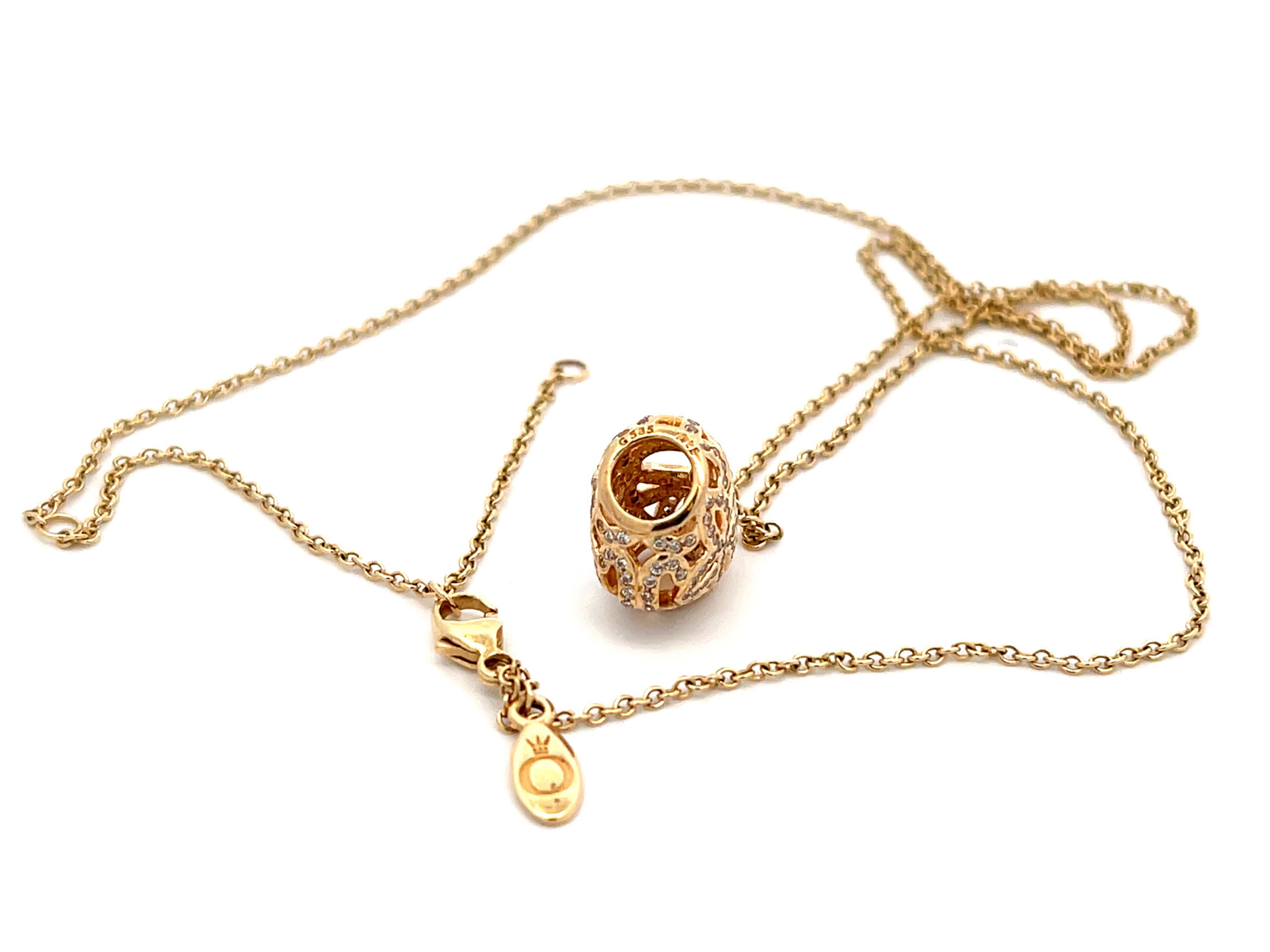 Collier Pandora en or 14 carats en forme de coeur Excellent état - En vente à Honolulu, HI