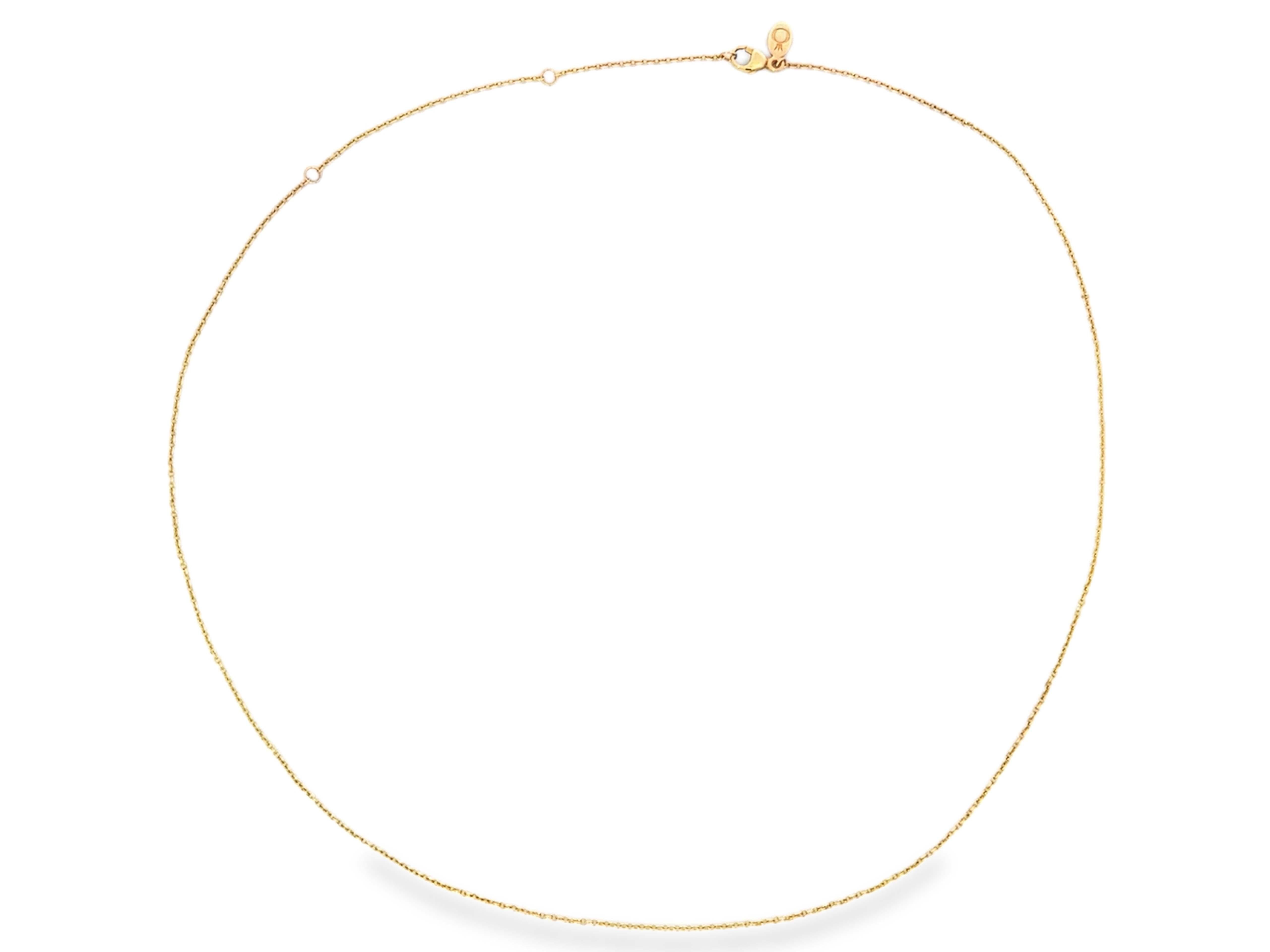 Pandora 14K Solid Gold Chain Necklace For Sale 1