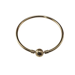 Pandora 14K Solid Yellow Gold Bangle Bracelet #20976