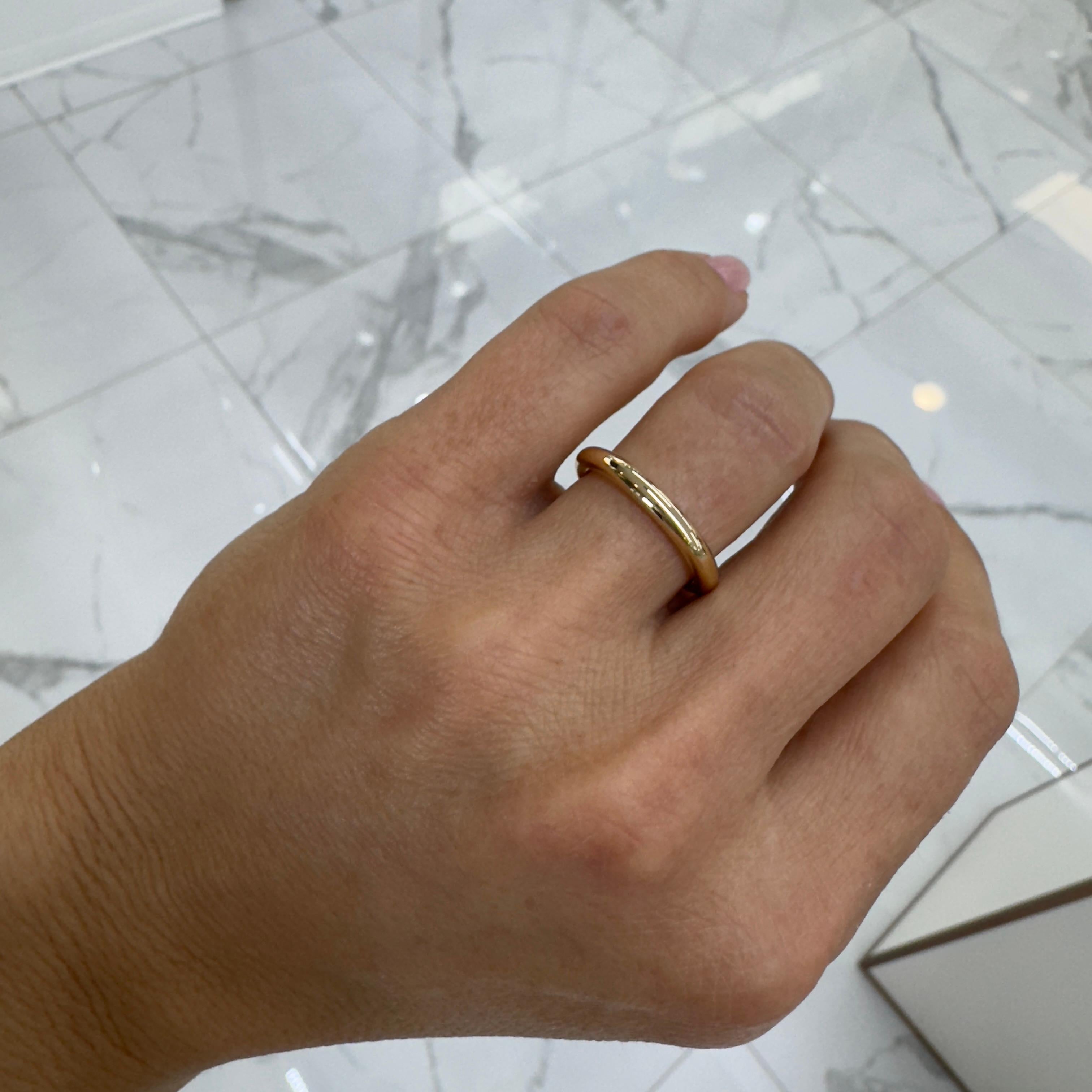 Pandora Alianza de Boda Confort Fit Oro Amarillo 14K en venta 2