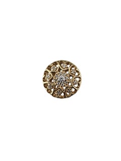 Pandora 14K Yellow Gold & Cubic Zirconia "Hearts of Gold" Charm 750841CZ #24845