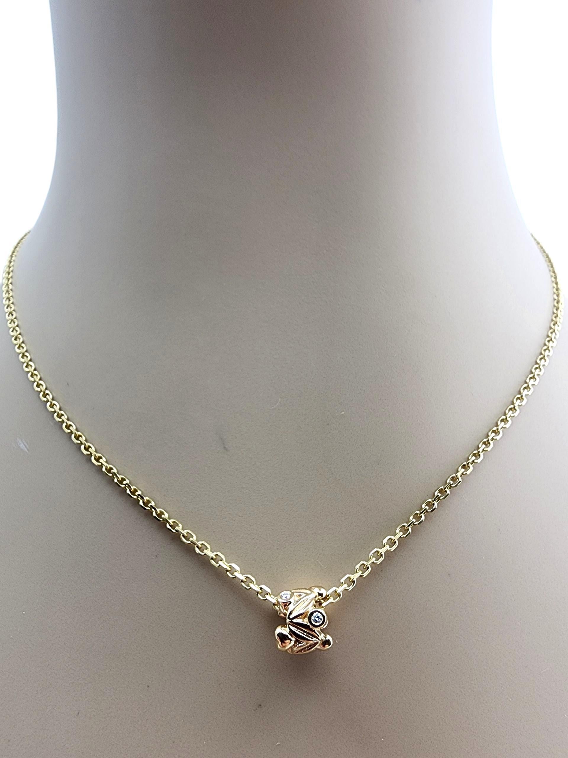 Pandora breloque fruit éternel en or jaune 14K avec diamant 750435D #23513 en vente 1