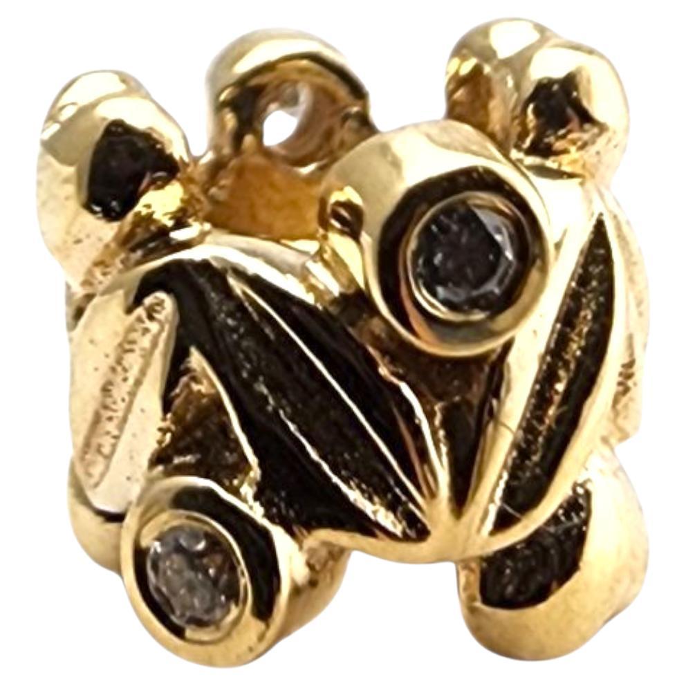 Pandora breloque fruit éternel en or jaune 14K avec diamant 750435D #23513