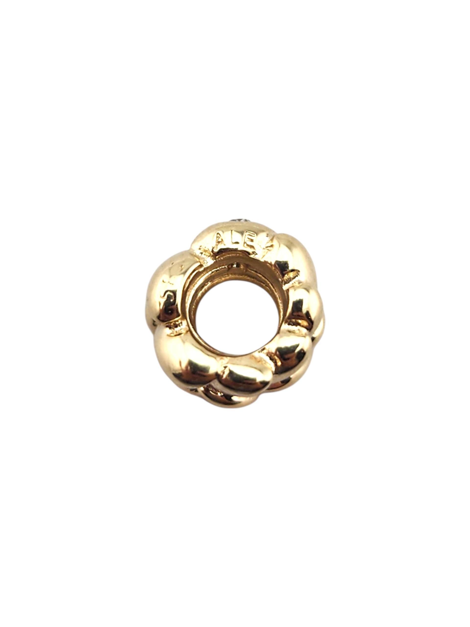 Pandora Sogno in oro giallo 14K con charm di diamanti 750408D #23376 In condizioni buone in vendita a Washington Depot, CT