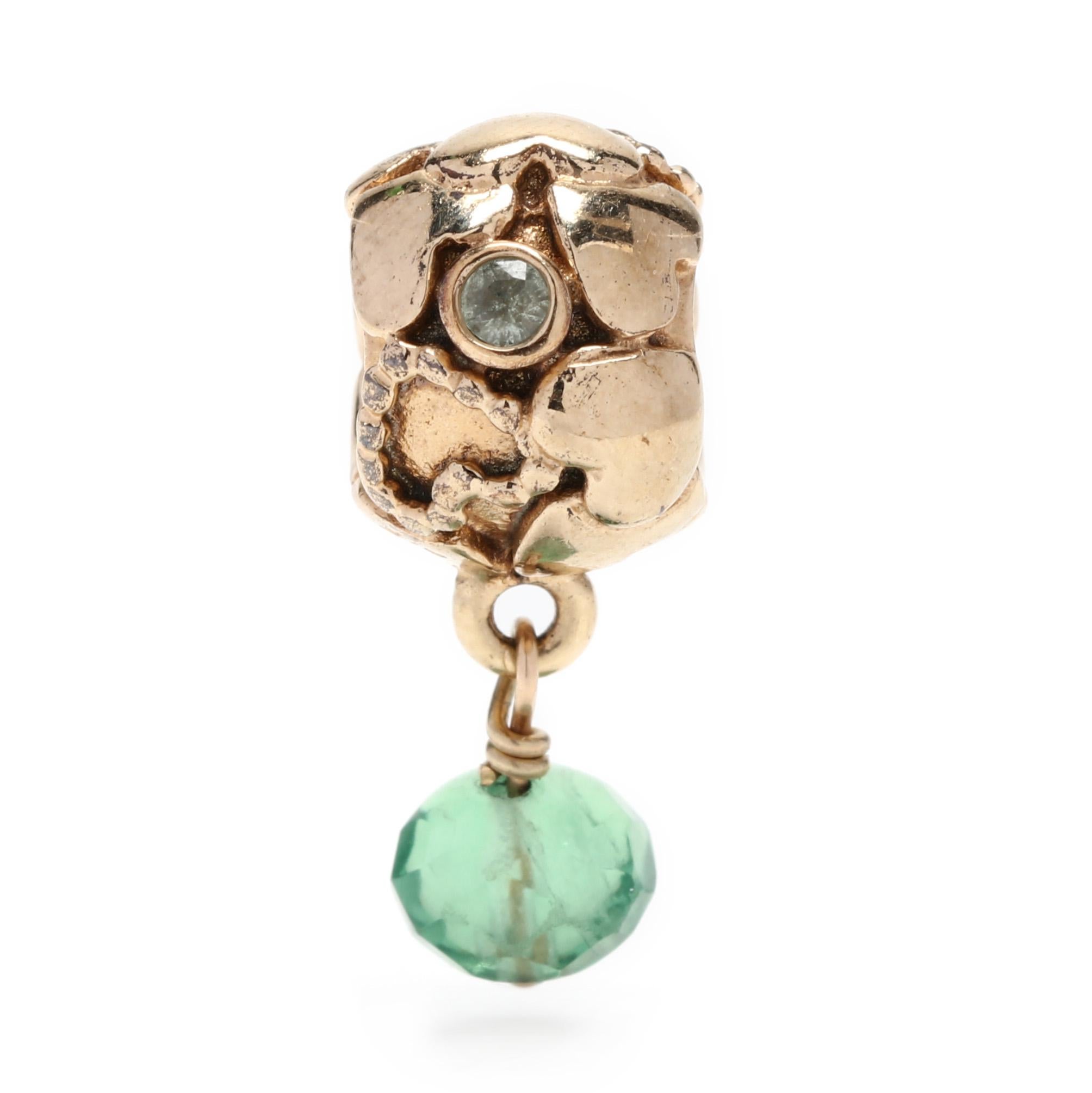 green pandora charm