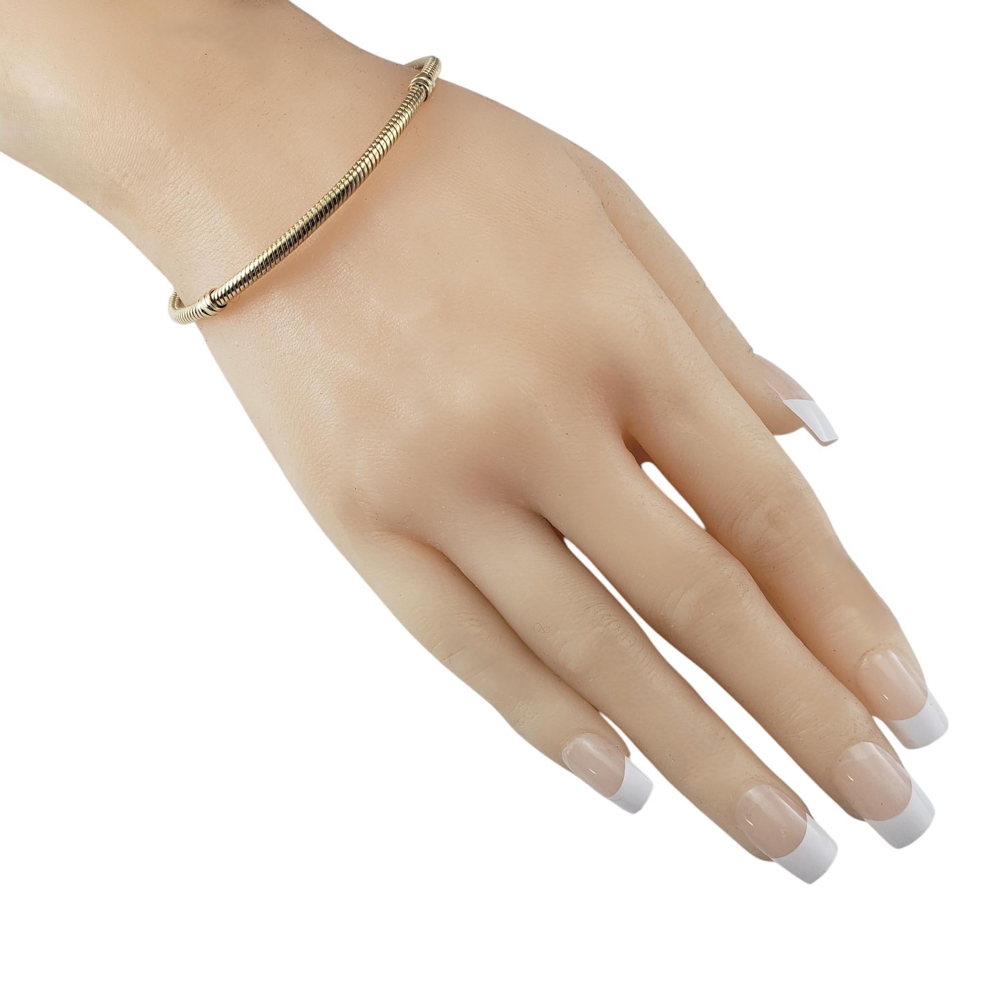 Pandora Bracelet à breloques en or jaune 14 carats avec chaîne serpent #20767 en vente 2
