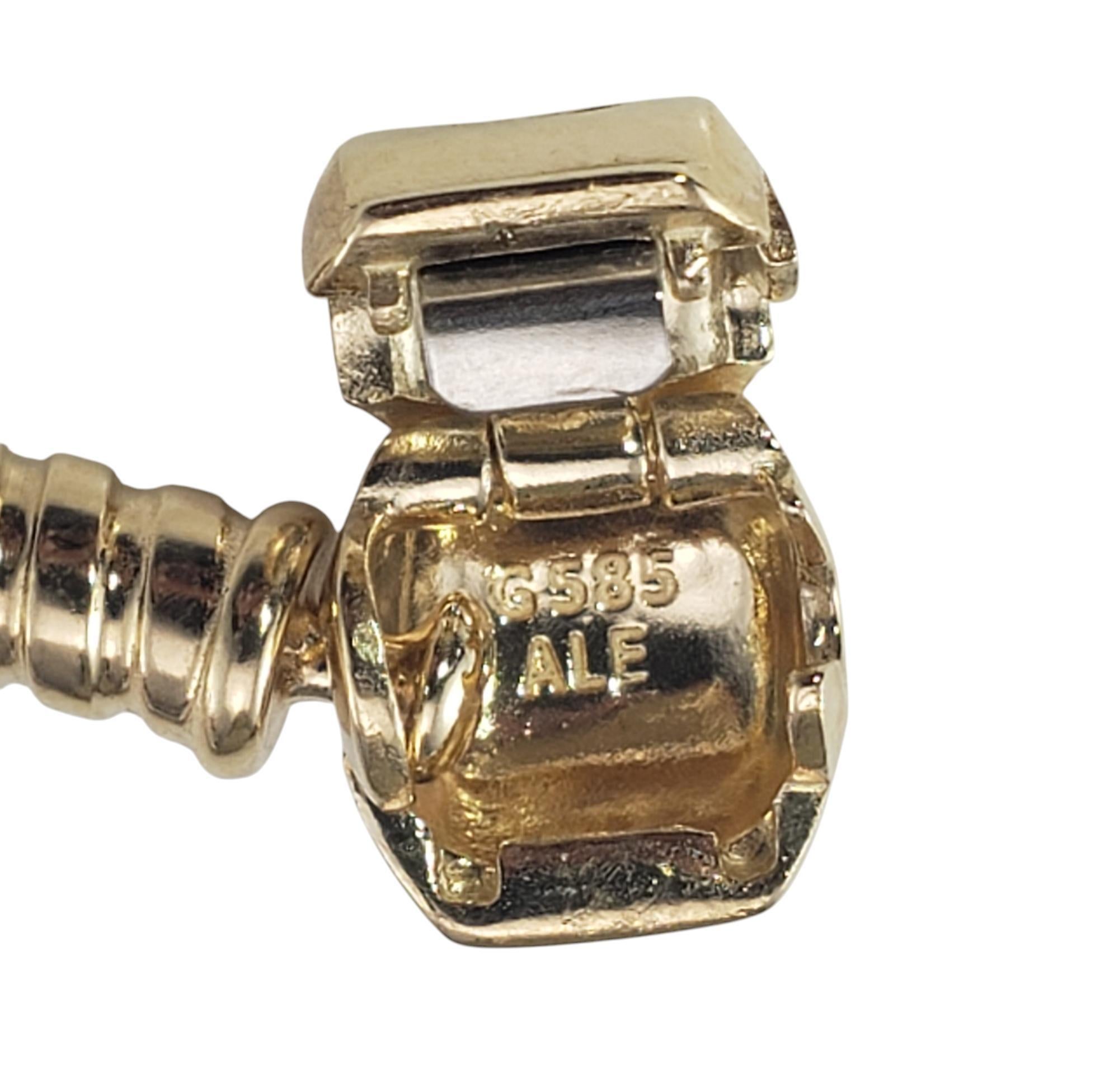 Women's Pandora 14K Yellow Gold Snake Chain Charm Bracelet #20779 For Sale