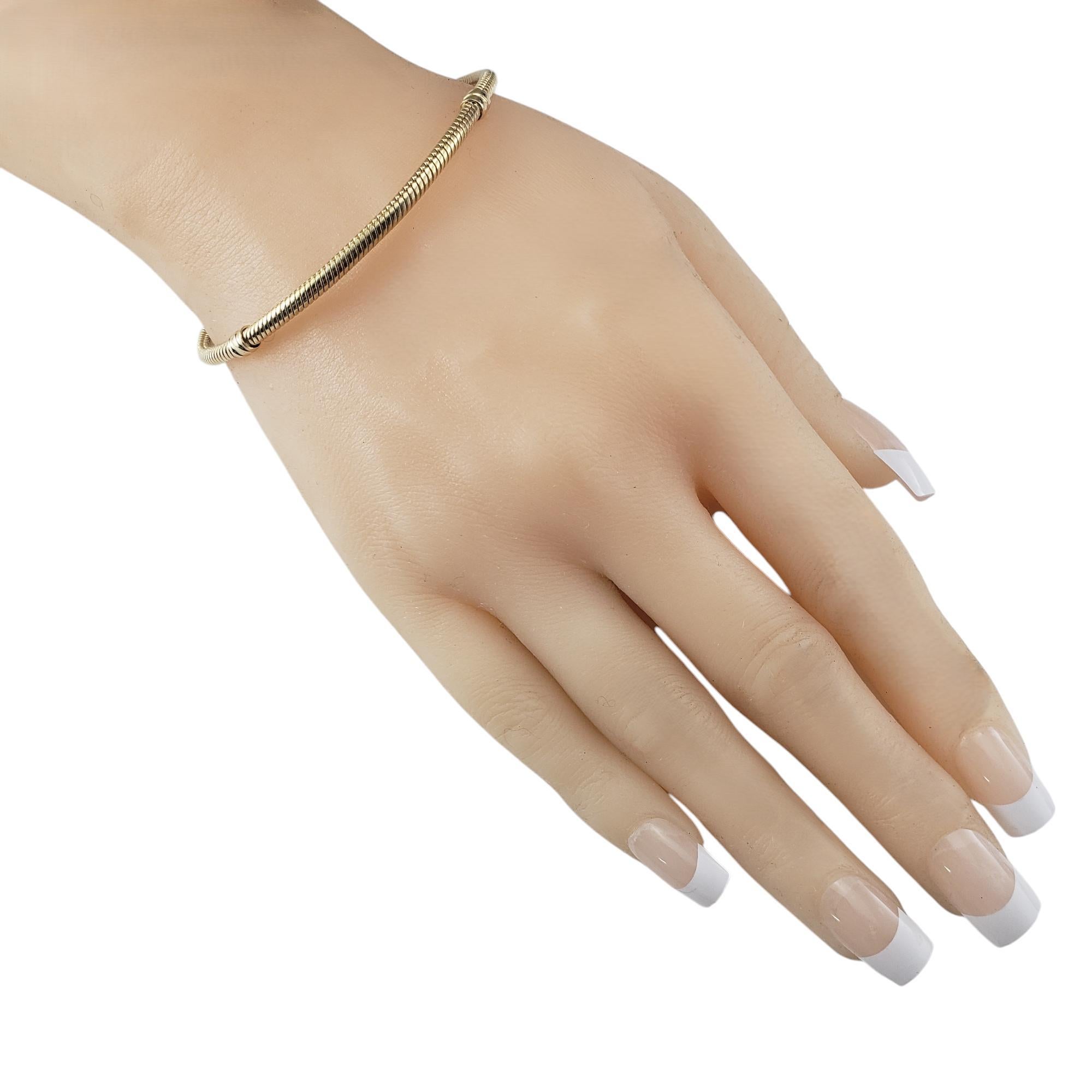 Pandora 14K Yellow Gold Snake Chain Charm Bracelet #20779 For Sale 2