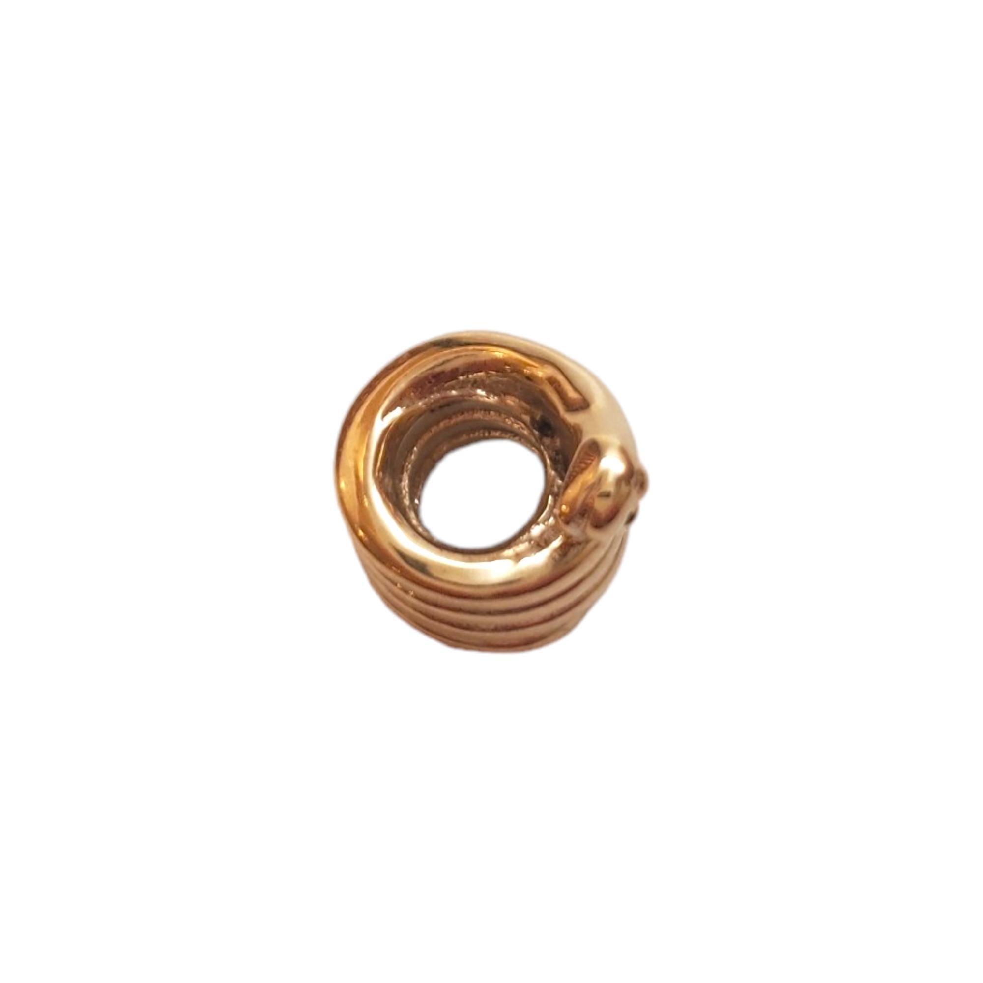 Pandora 14K Gelbgold Schlangenanhänger #17500 Damen