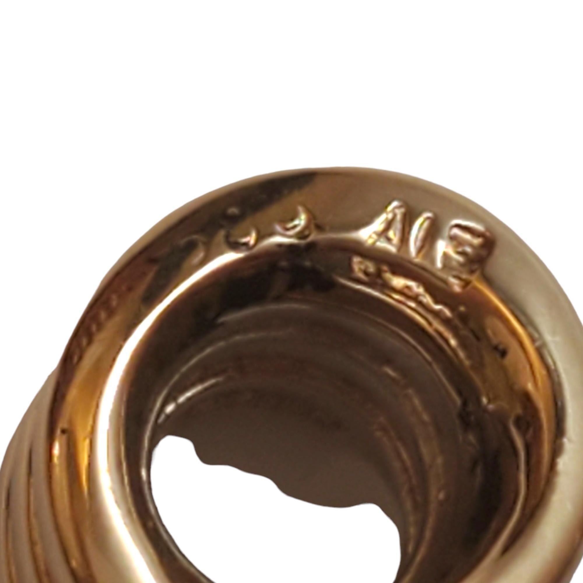 Pandora 14K Gelbgold Schlangenanhänger #17500 1