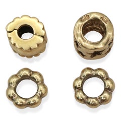 Pandora 14K Yellow Gold Star, Clip and Spacer Charm Set