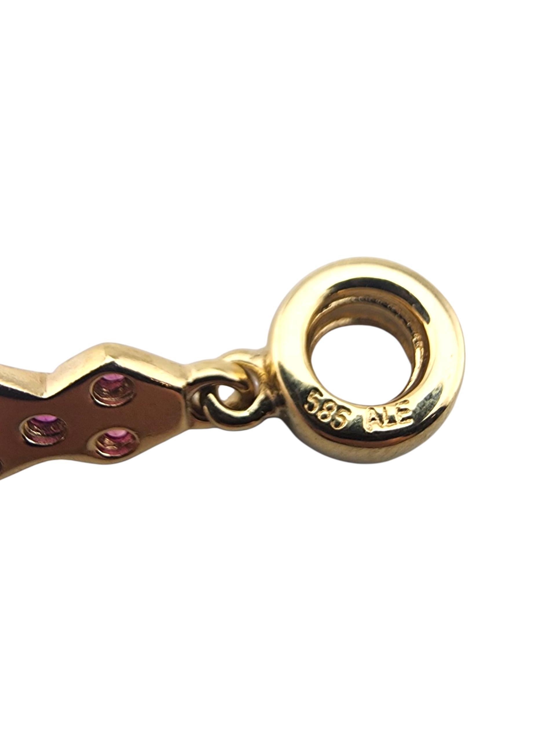 Pandora Or jaune 14K Ruban Susan Komen pour le cancer du sein 750342PSA  #23371 en vente 1