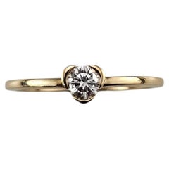 Pandora 14K Yellow Gold Talisman Lab Grown Diamond Heart Ring 7.5 / 56 #24403