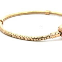 Bracciale a catena in oro giallo 14 carati Pandora da 19,50 grammi e 7,75 pollici