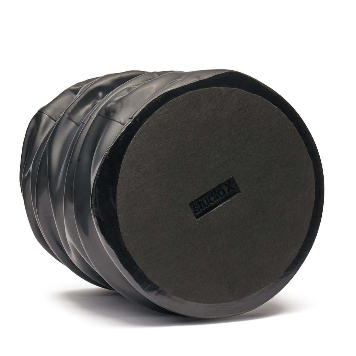 Pandora Black Pouf For Sale 2