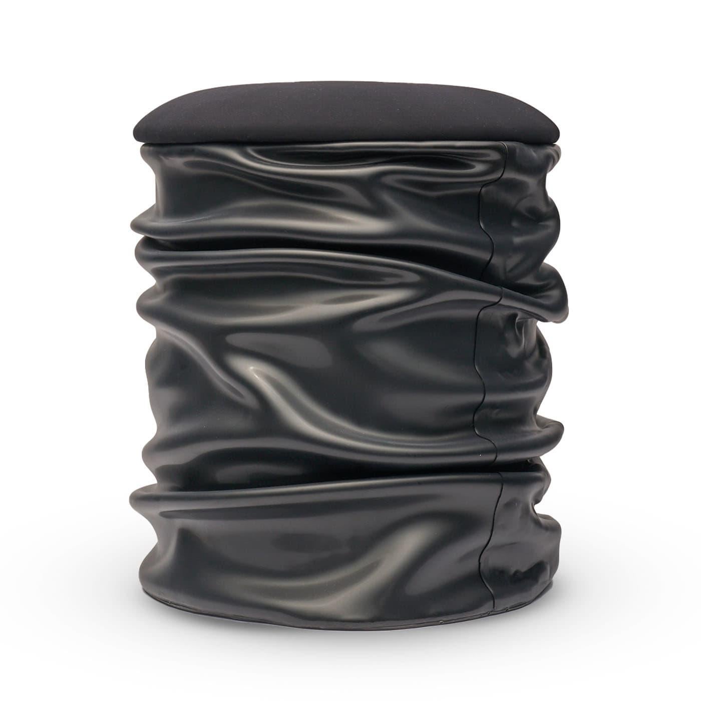 Pandora Black Pouf For Sale 3