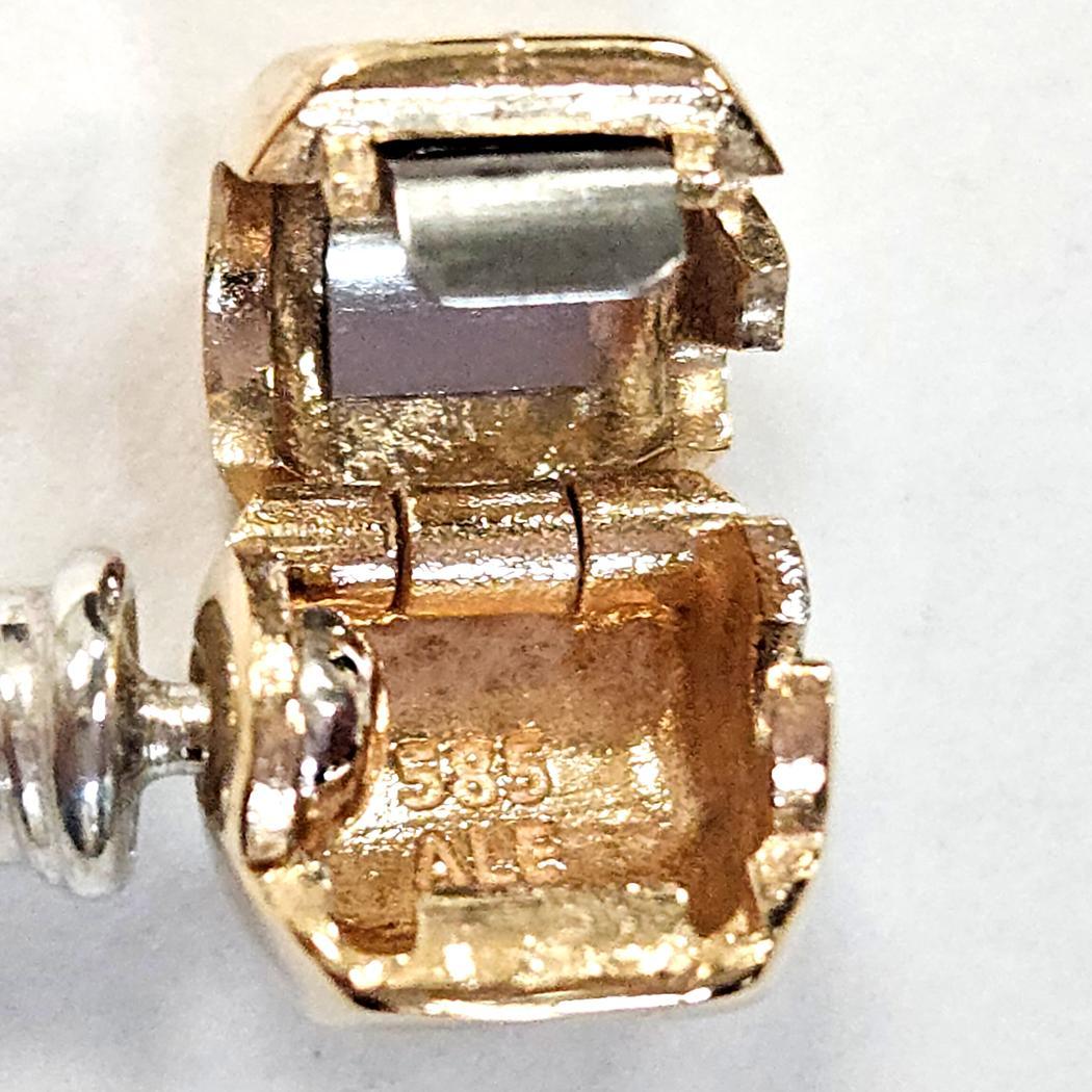 Bracciale Pandora in argento e 14Kt misura 7 in vendita 2