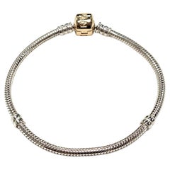 Bracciale Pandora in argento e 14Kt misura 7