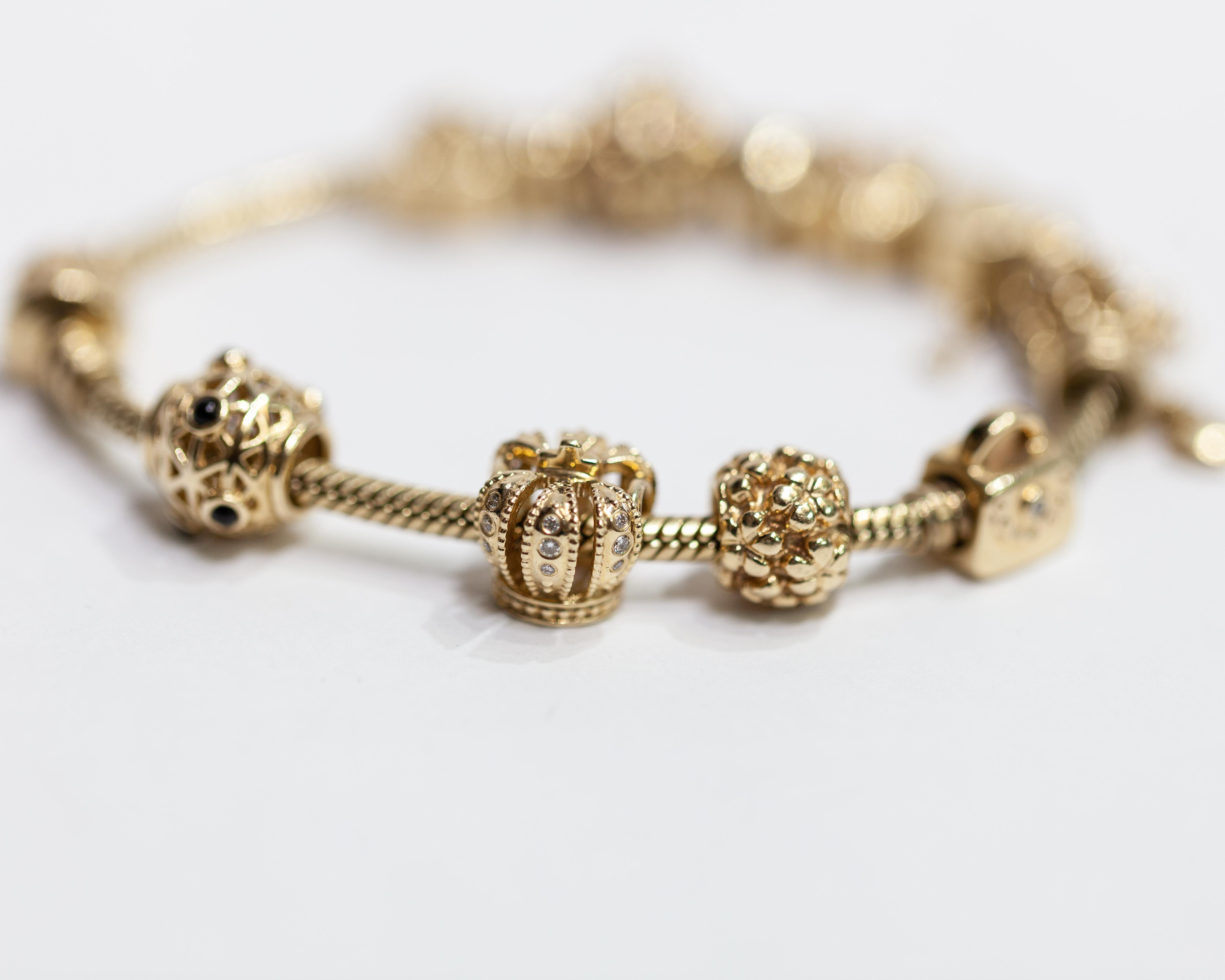 14 karat gold pandora bracelet