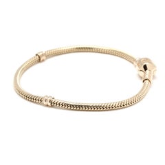 Bracciale a catena Pandora Classic, oro giallo 14k, lunghezza 7 pollici