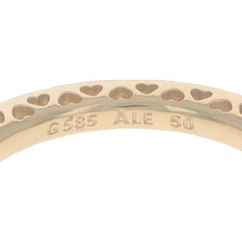 Pandora Classic Hearts of Pandora Ring Yellow Gold 14k Sz 5 1/4 Love Band 156238 1
