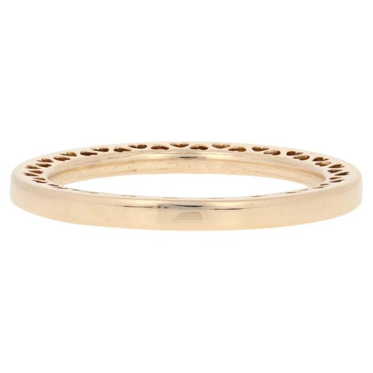 Pandora Classic Hearts Ring Yellow Gold 14k Band NEW Authentic