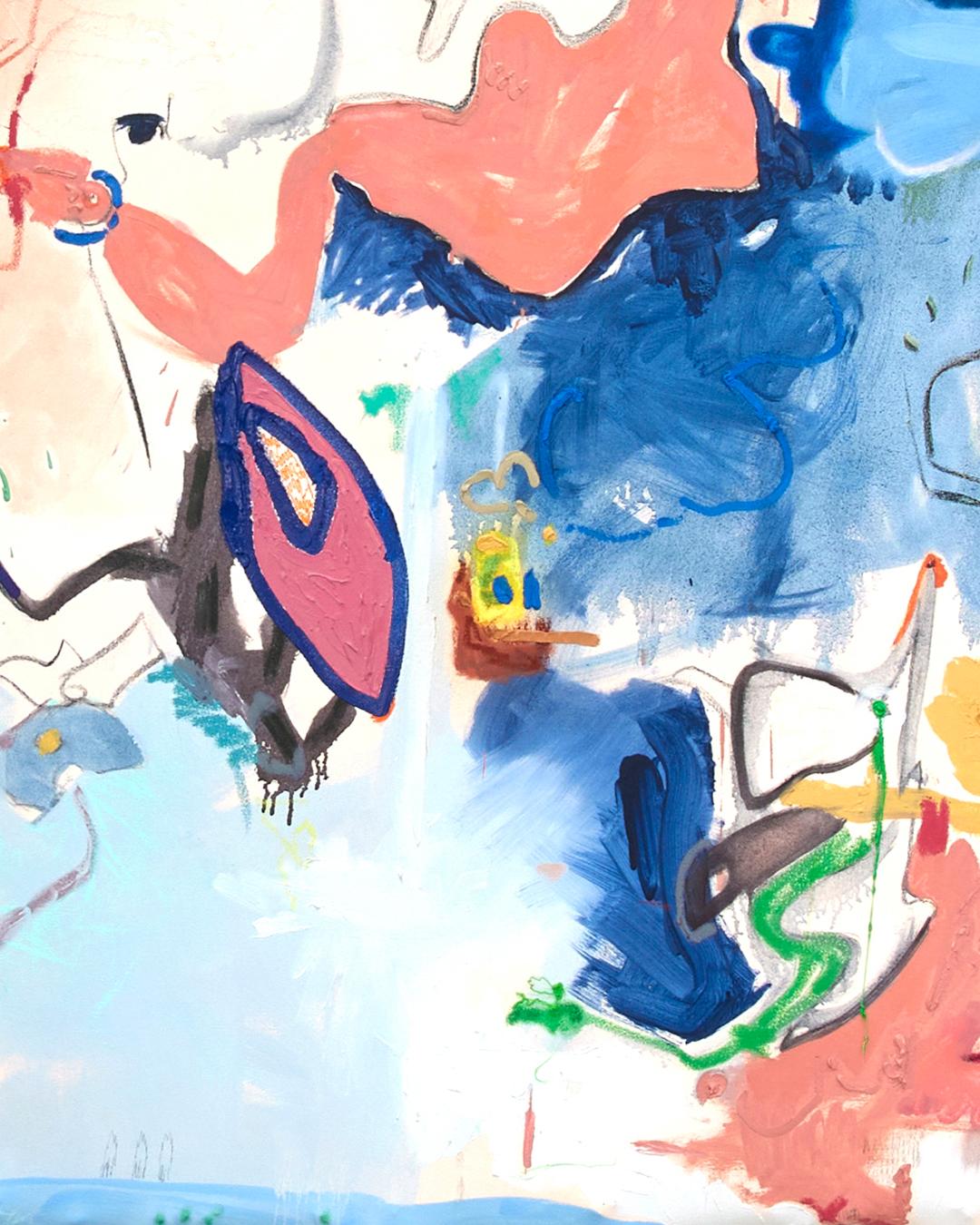 Scintilla (Grau), Abstract Painting, von Pandora Covell 