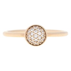 Pandora schillernder Tropfenring, 14k Gold CZs, neu, authentisch, 52 'US 6' 150187CZ