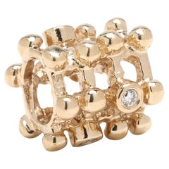 PANDORA Diamant Matrix-Charm-Diamant, 14k Gelbgold, kubische Zirkon