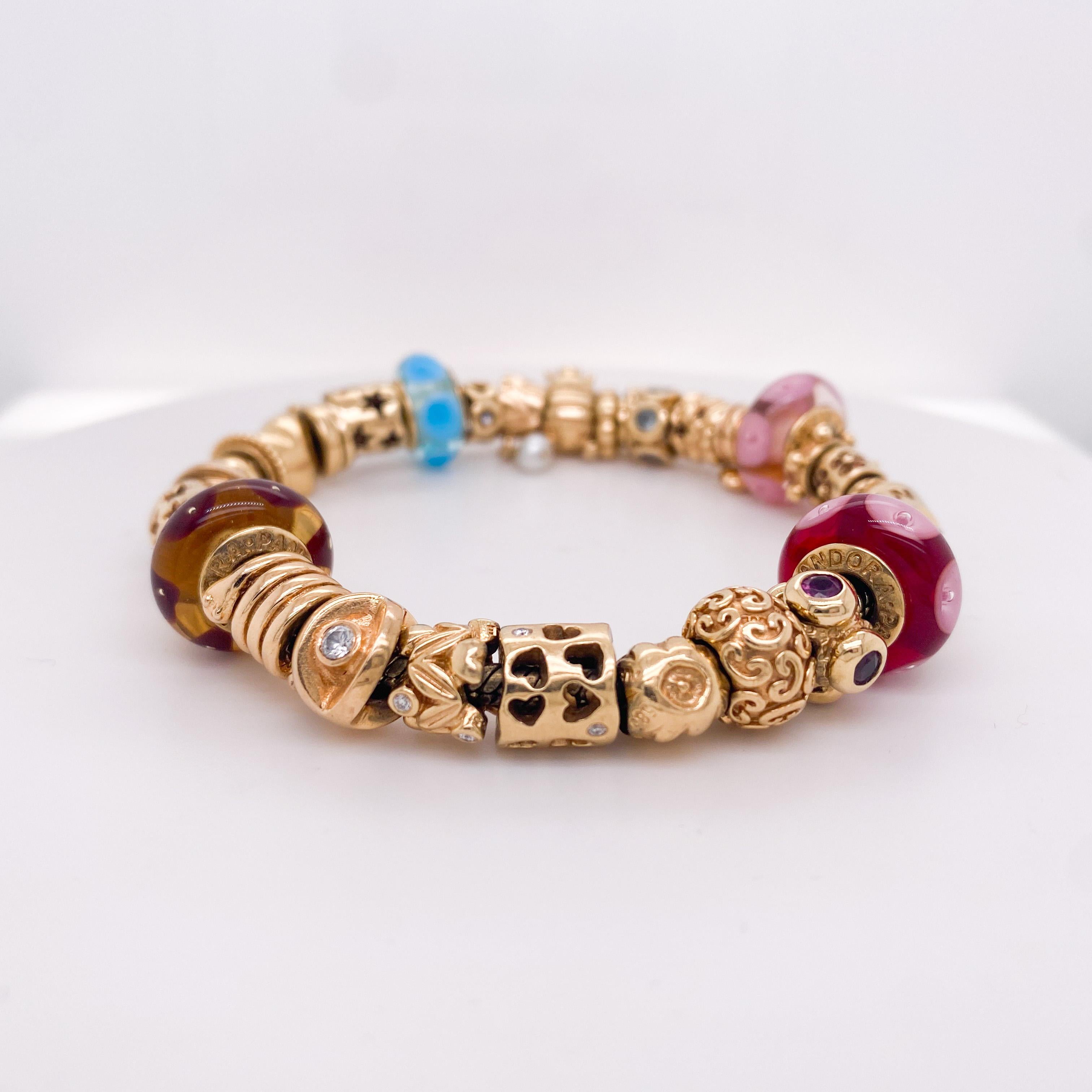 pandora bracelet gold