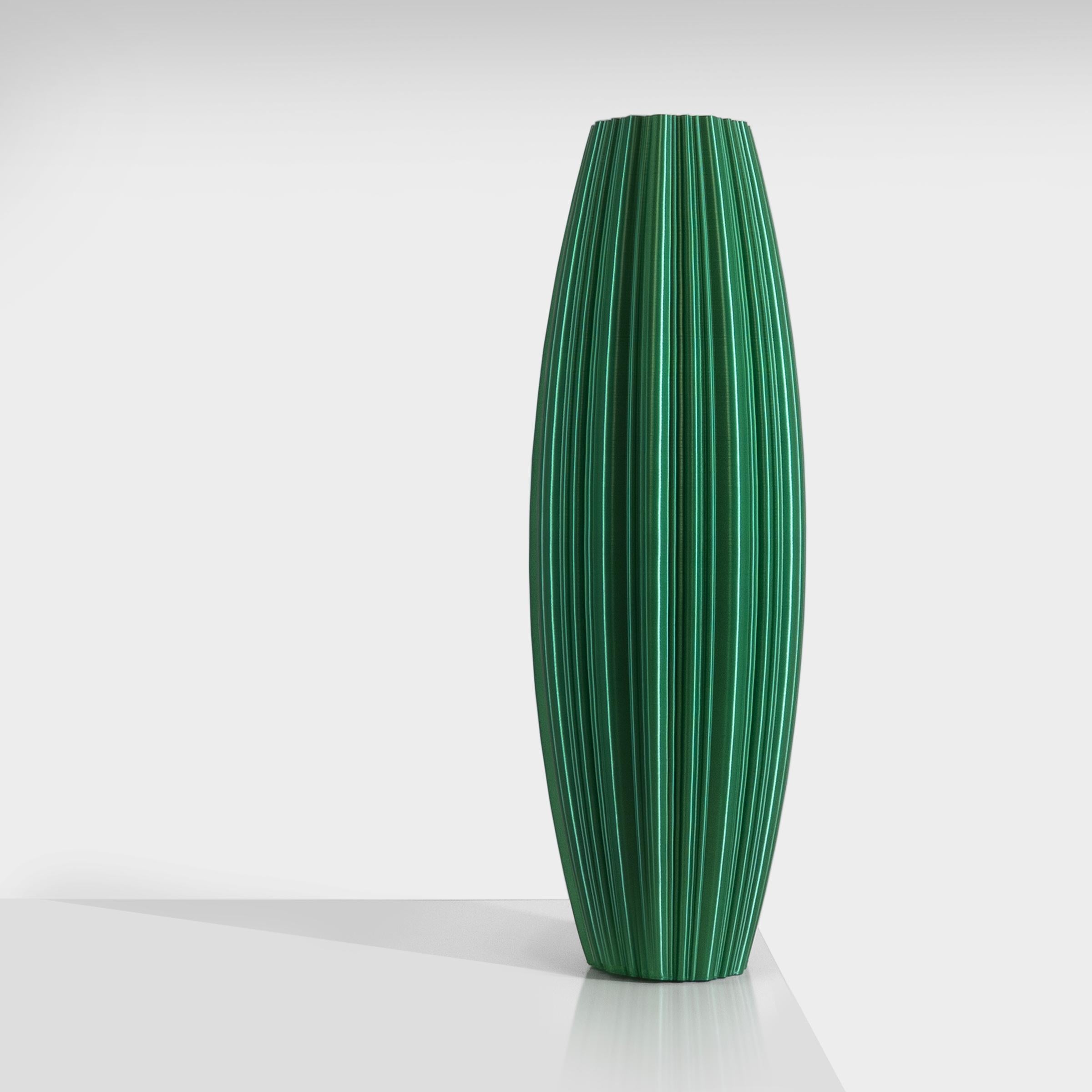 Post-Modern Pandora, Green Contemporary Sustainable Vase-Sculpture