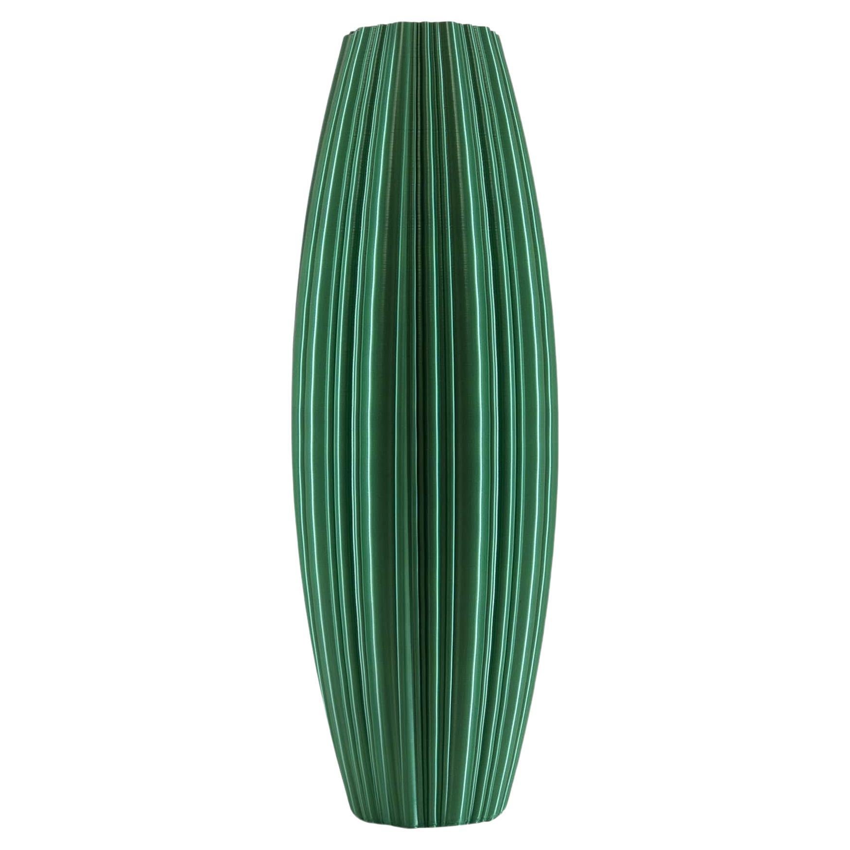 Pandora, Grüne zeitgenössische nachhaltige Vase-Skulptur
