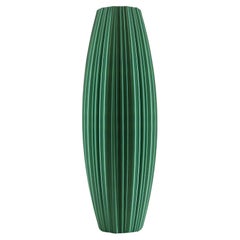 Pandora, Green Contemporary Sustainable Vase-Sculpture