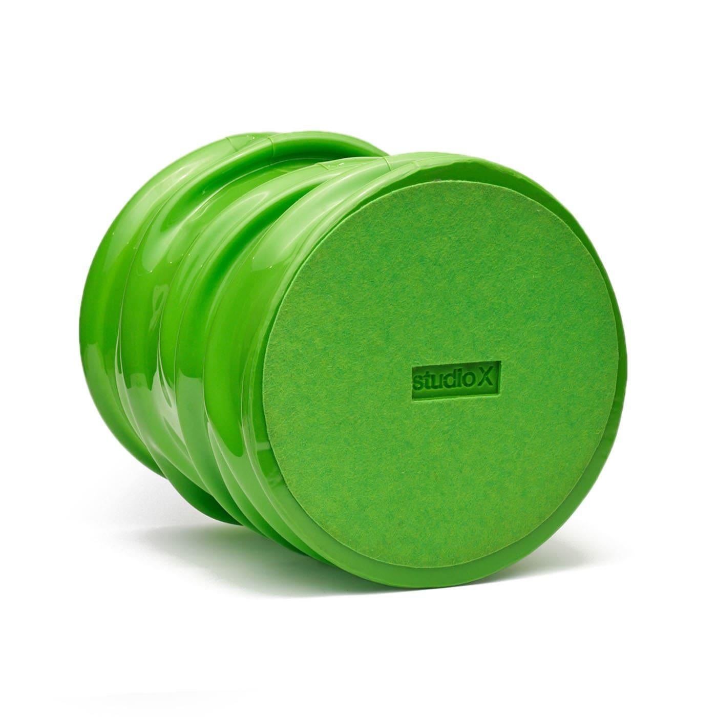 Italian Pandora Green Pouf For Sale