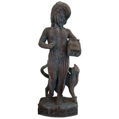 "Pandora" Lead Sculpture "Childhood of the Gods" Wheeler Williams